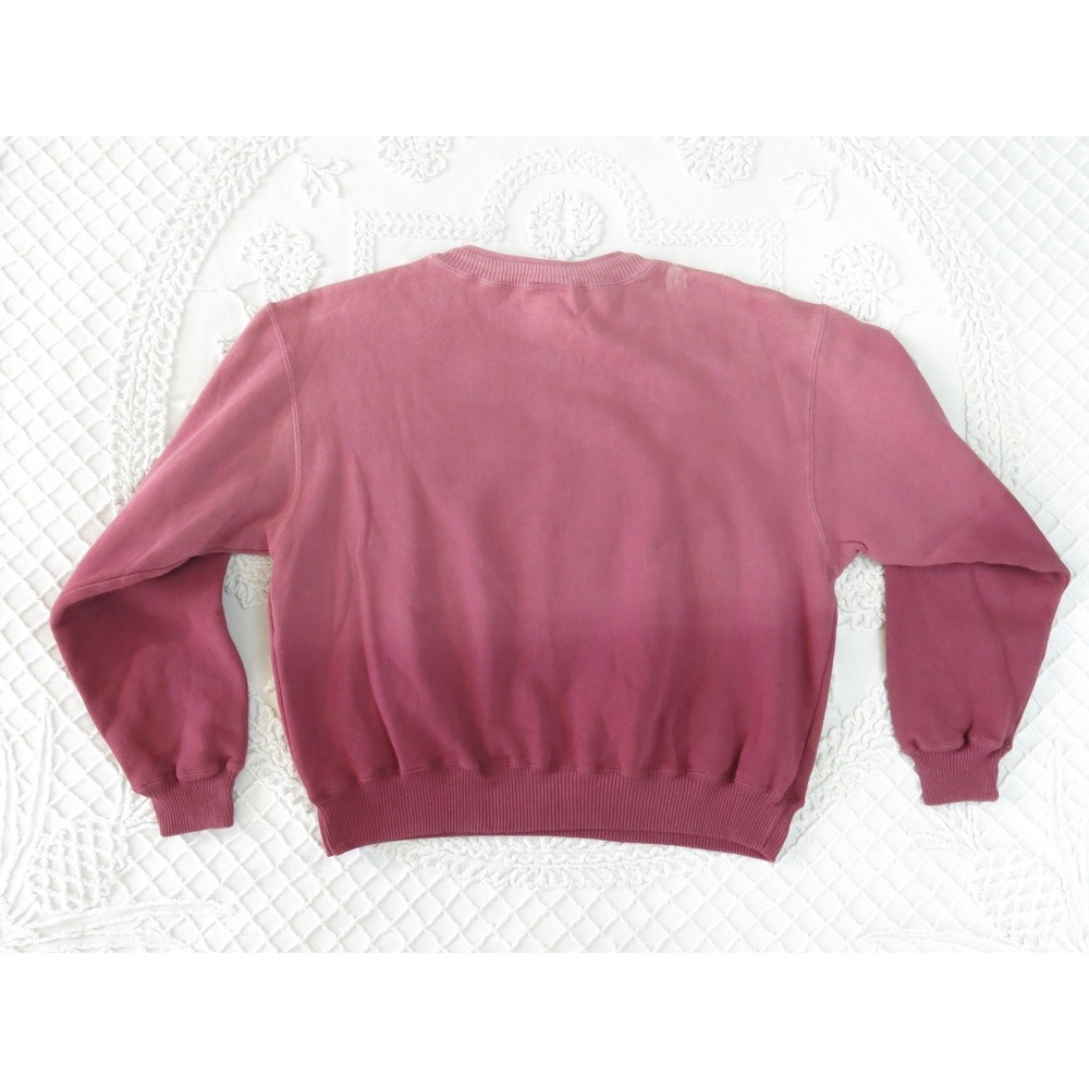 Vtg Y2K 90s Moda Int'l International Hombre Boxy Crop Sweatshirt Medium Fuchsia - Picture 6 of 7